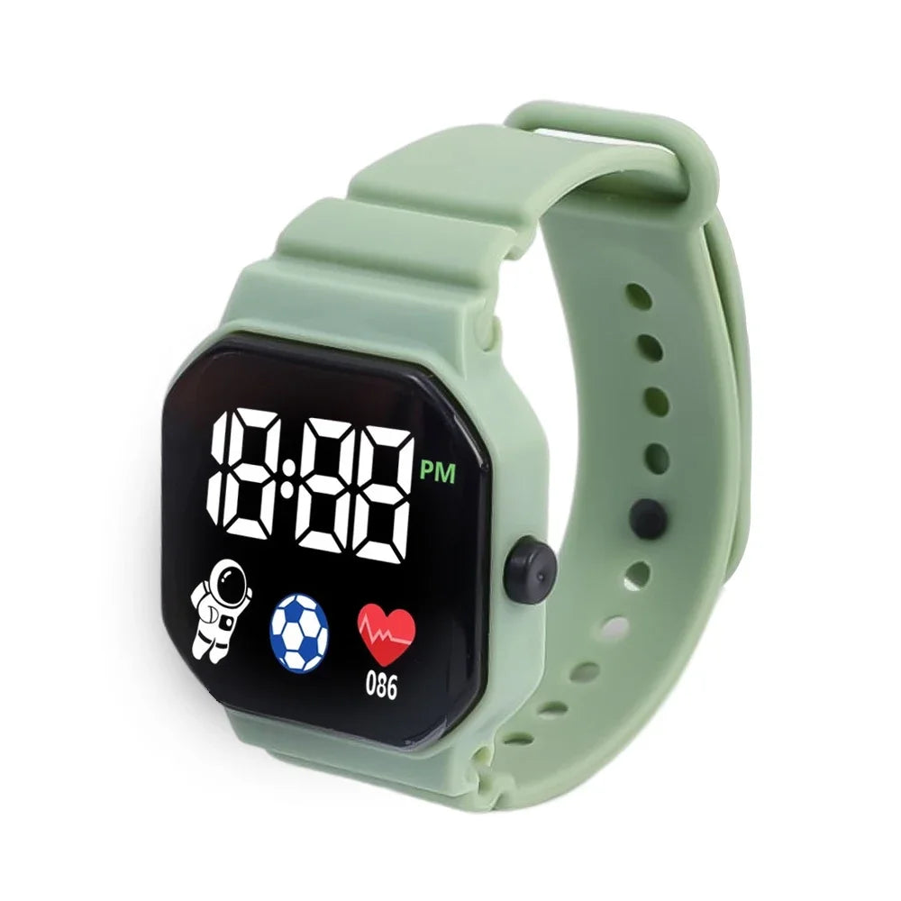 Smart Watch Children Digital Wristwatch for Boy Girl Silicone Strap Sport Fitness LED Electronic Watch Health Monitoring Watches