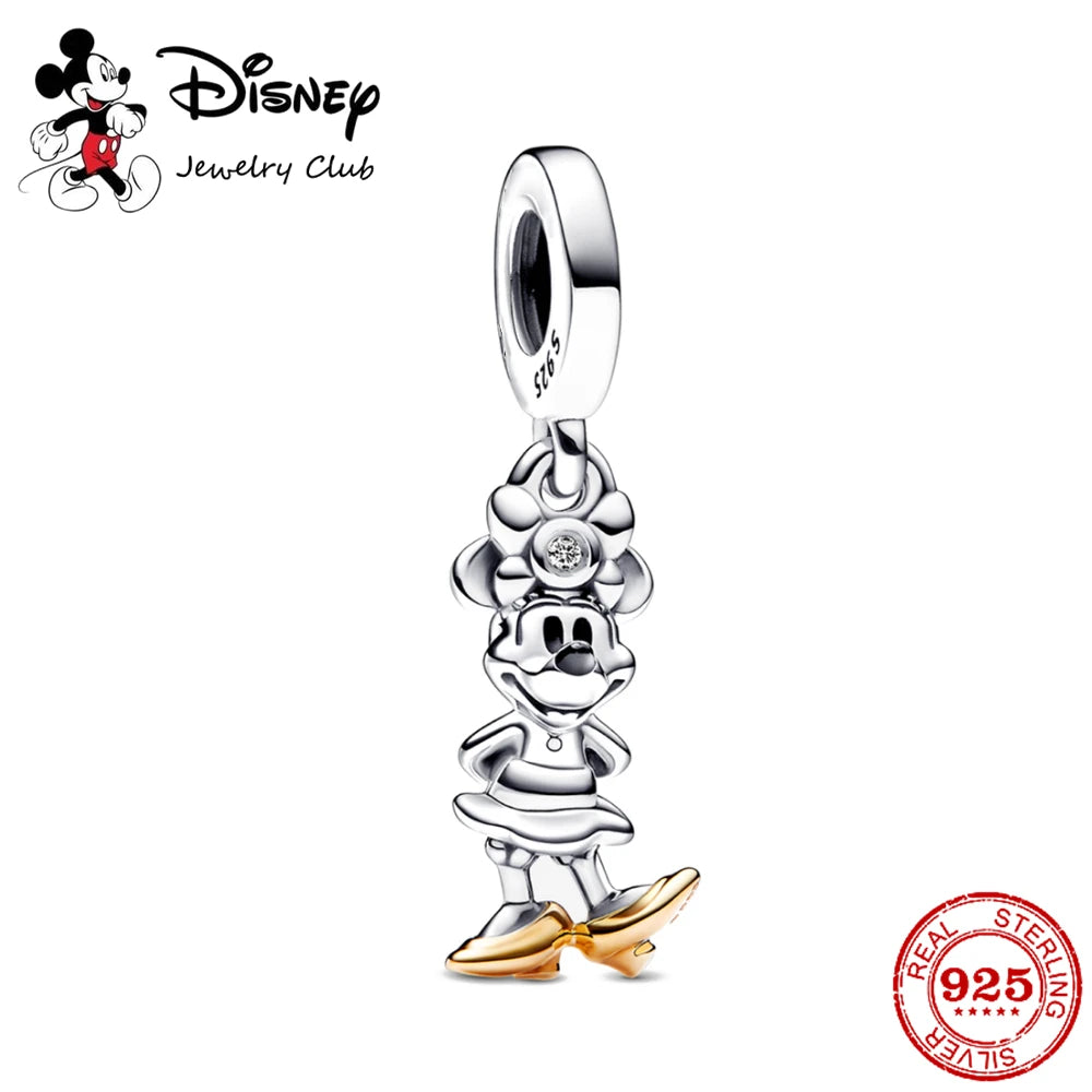 Disney Minnie Mouse Rocket Raccoon Charms Pendant Fit Pandora Charms Silver 925 Original Bracelet Beads Charm for Jewelry Gift