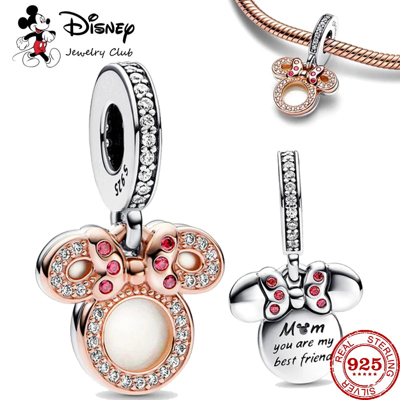 Disney Minnie Mouse Rocket Raccoon Charms Pendant Fit Pandora Charms Silver 925 Original Bracelet Beads Charm for Jewelry Gift