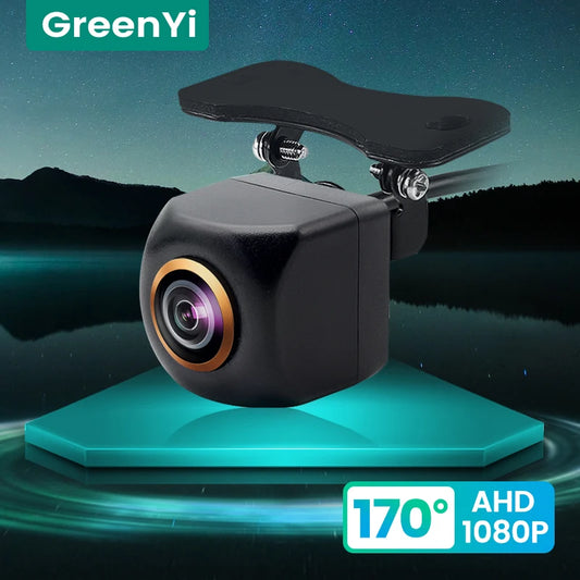 Clearance_GreenYi 170° Golden Lens 1920x1080P Car Rear View Camera Fisheye Full HD Night Vision Reverse AHD 4 Pin Vehicle Parkin