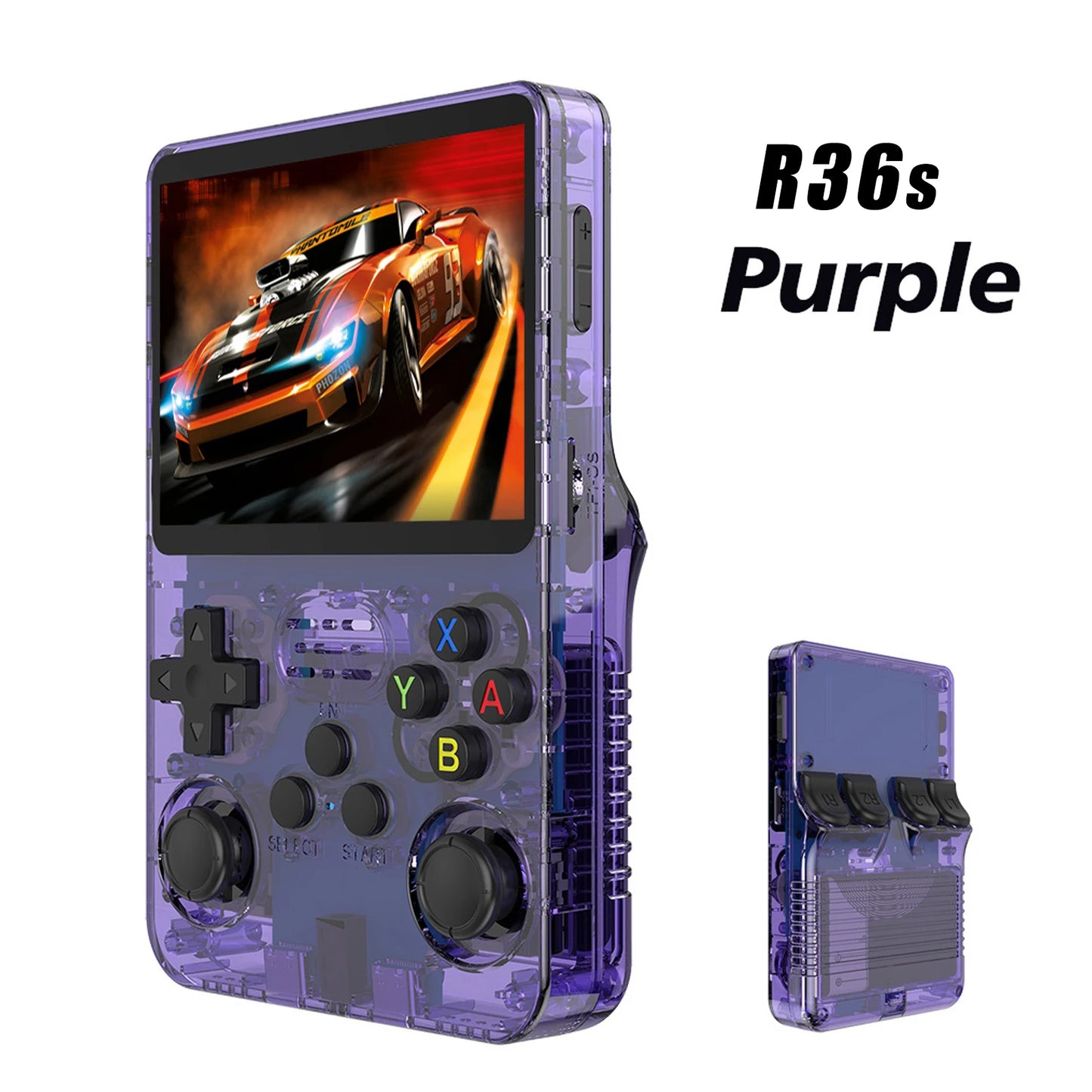 GAMINJA 3.5Inch IPS 640x480 Screen Handheld Game Console 64GB Memory Classic Games Portable Handheld Open Source Game Console