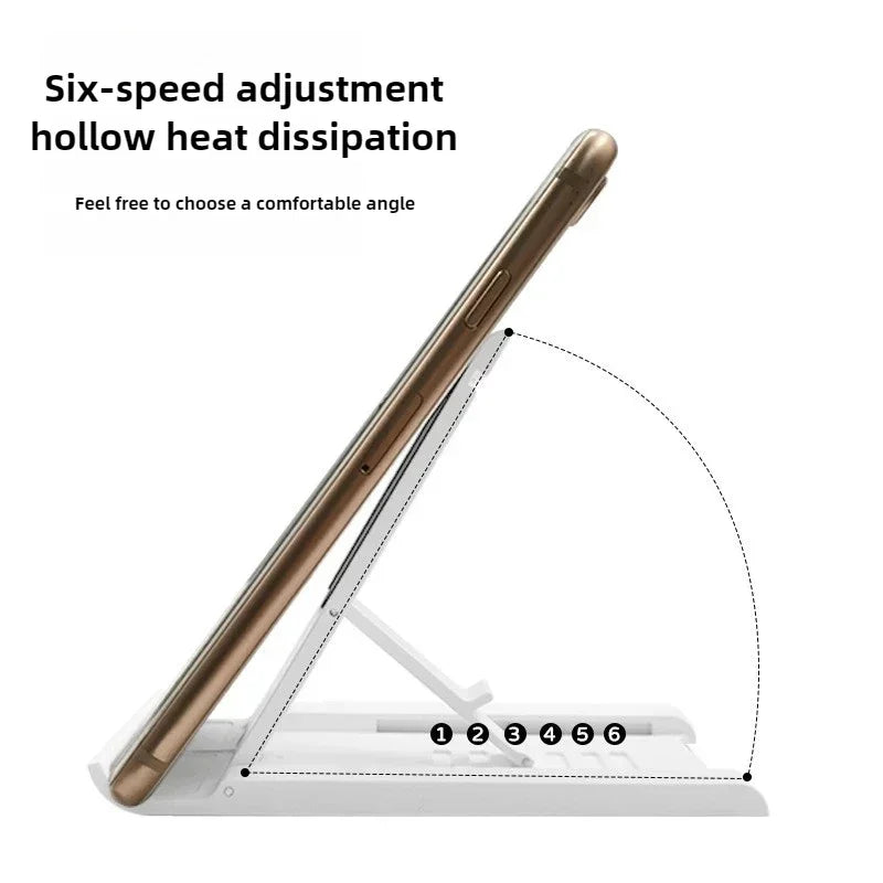 Desktop Foldable Phone Holder Stand Portable Tablet Stand Desk Lazy Bracket for IPhone 13 Pro IPad Mobile Phone Tablet Below 12