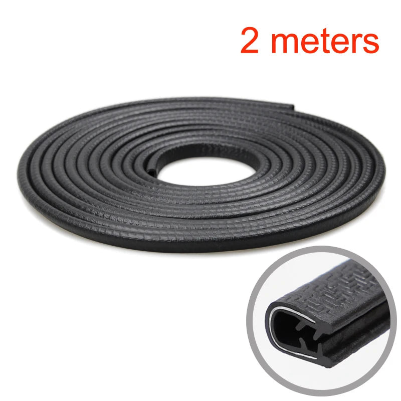 SEAMETAL Car Door Edge Protector Guard U Shape Edge Seal Strip Anti-Scratch Weather Strip Waterproof Soundproof Sealing Strips