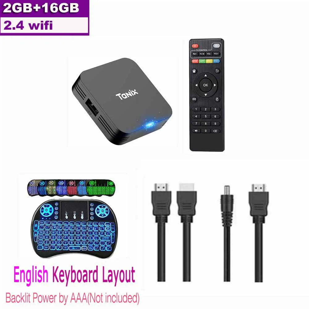 TANIX TX1 Android 10.0 Allwinner H313 Quad Core 4K HDR Mini Game TV Stick Wifi 1G 8G 2G 16G Smart TV Box Media Player