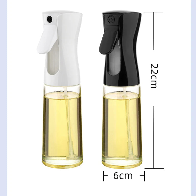 1pc 200ml/300ml Oil Spray Bottle Kitchen Cooking Olive Oil Dispenser Camping BBQ Baking Vinegar Soy Sauce Sprayer Containers