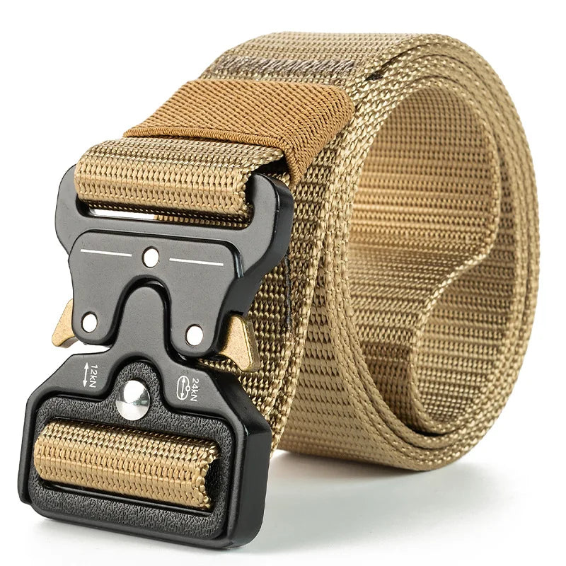 Tactical Belt Quick Release Outdoor Military Belt Soft Real Nylon Sports Accessories Men And Women Black Belt