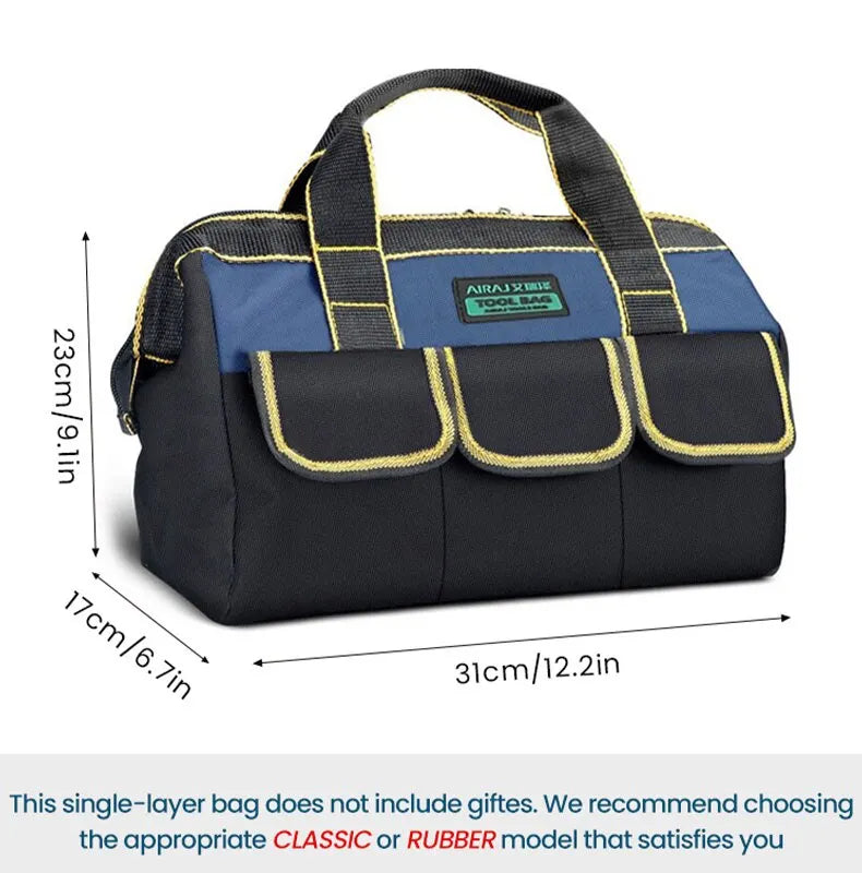 AIRAJ Multifunctional Tool Bags 1680D Oxford Cloth Electrician Bags Waterproof and Wear-Resistant High Capacity Storage Bags