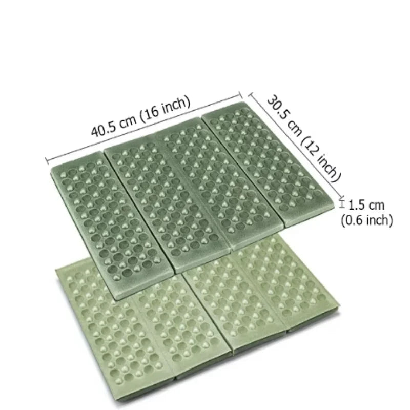 Outdoor camping seat mat Floor mat 4 Folding foam mat Waterproof insulation portable moisture-proof picnic mat Butt mat