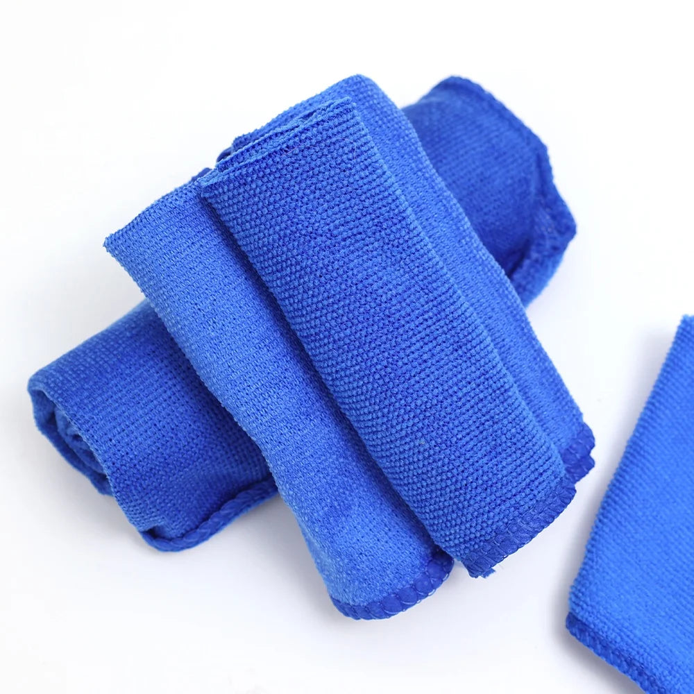 20Pcs Car Wash Microfiber Towels Auto Wash Drying Cloth Hemming Towel Car Care Cloth Detailing Polishing Towel Car Cleaning Tool