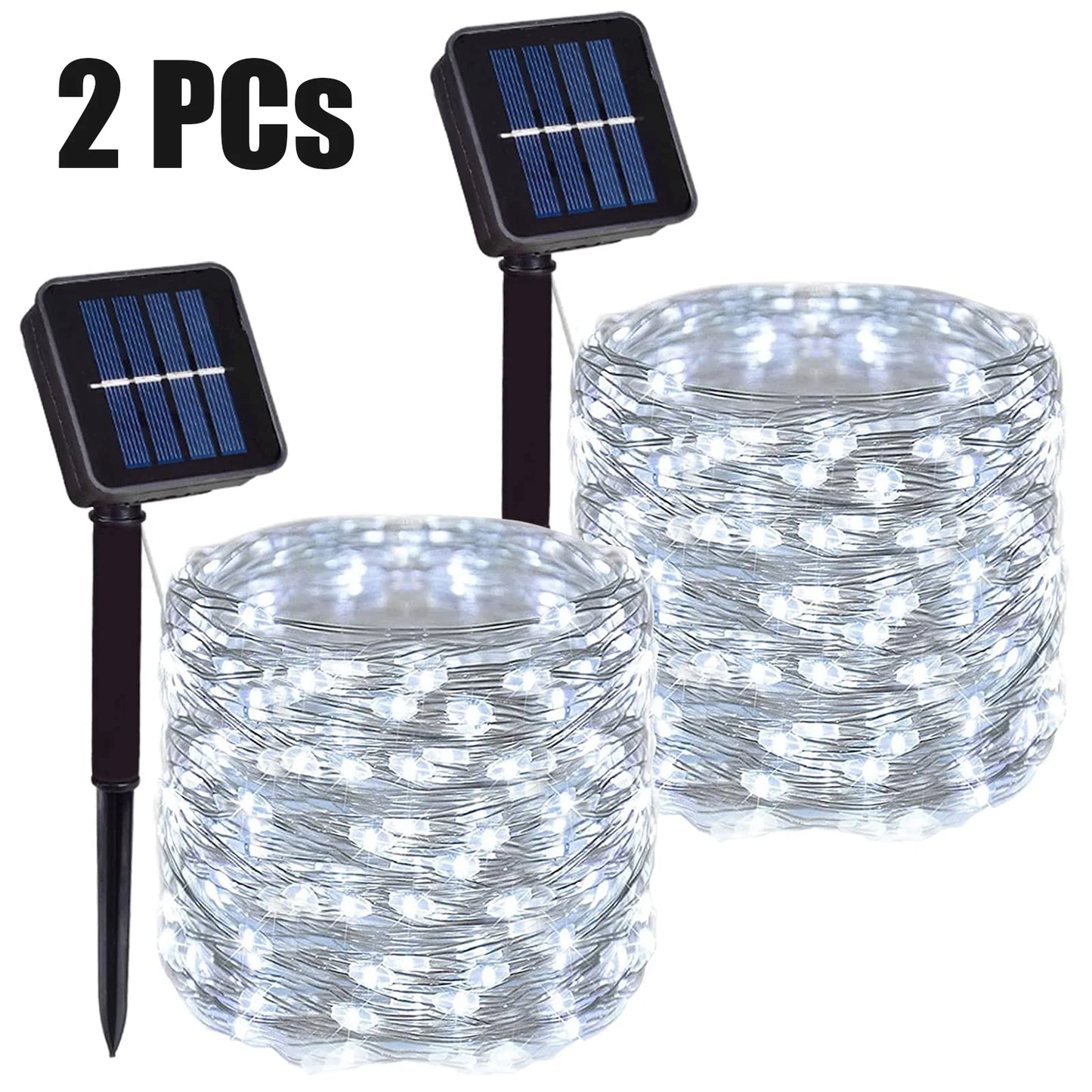 Outdoor Solar String Light 500/300/200/100/50 LED Fairy Garland 8 Mode Garden Yard Party Christmas Decoration Copper Wire Lamp