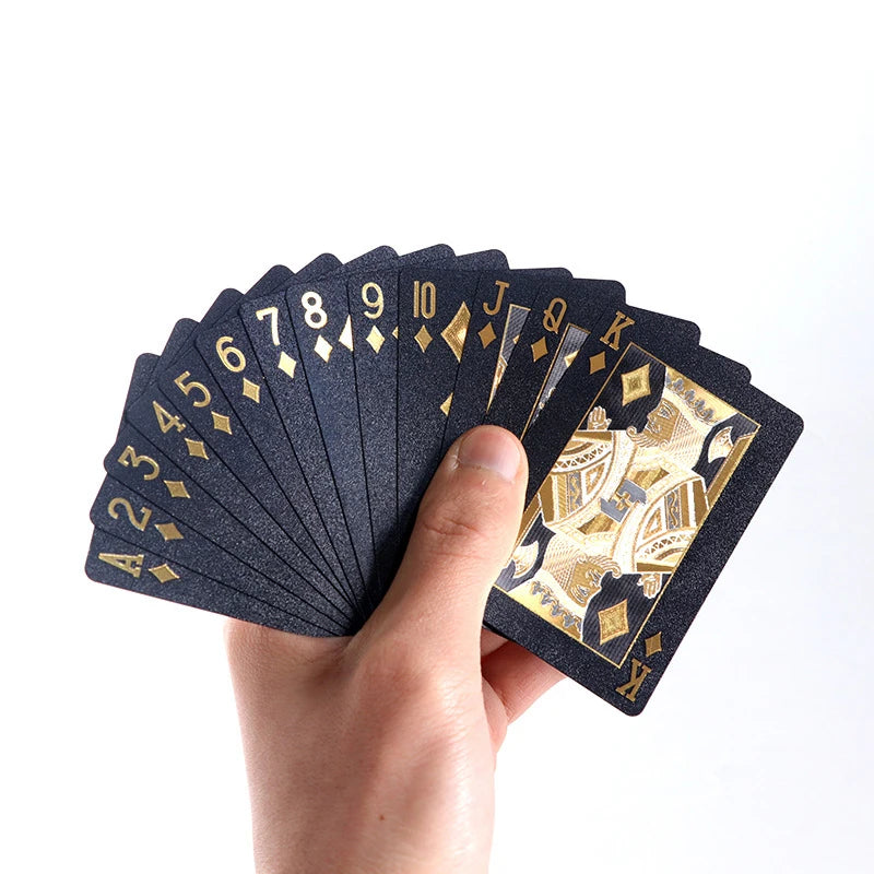 Black Gold Poker game card set waterproof poker set Magic Dmagic packaging board game gift collection