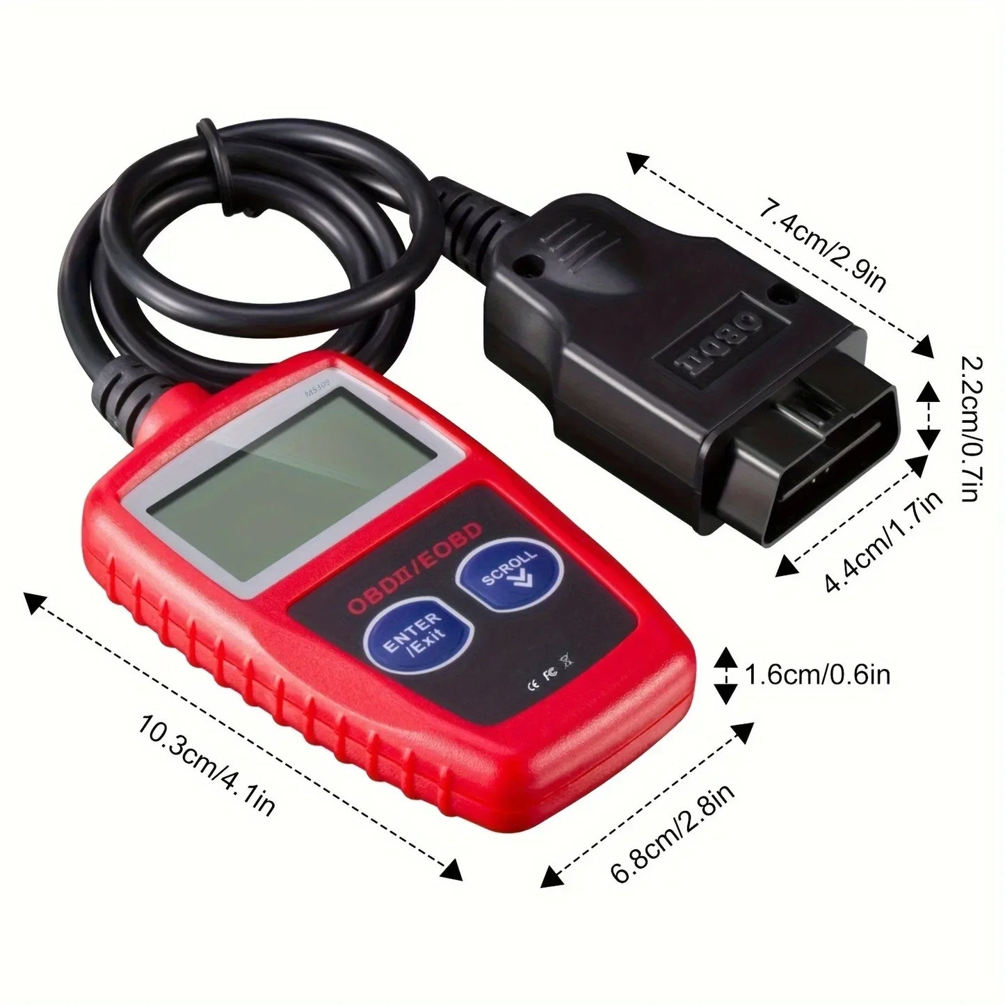 MS309 Car Scanner Professional Engine Fault Code Reader 24-inch Screen Diagnostic Scanning Tool