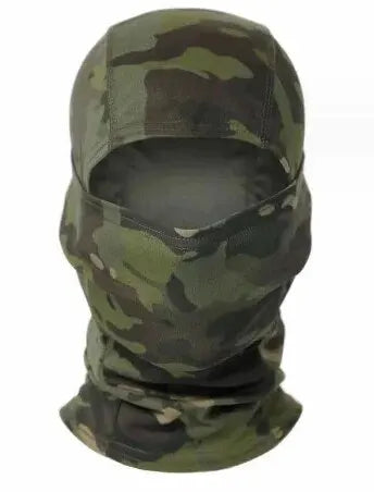 Camouflage Outdoor Riding Mask Outdoor Sun Protection Single Hole Quick Dry Mesh Mask