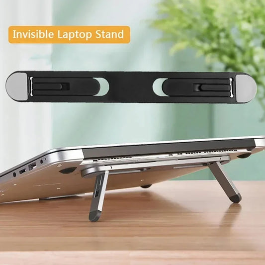 Universal Laptop Riser Stand for Macbook Pro 13 15 Air Lenovo Samsung Notebook Cooling Pad Invisible Laptop Bracket Stands