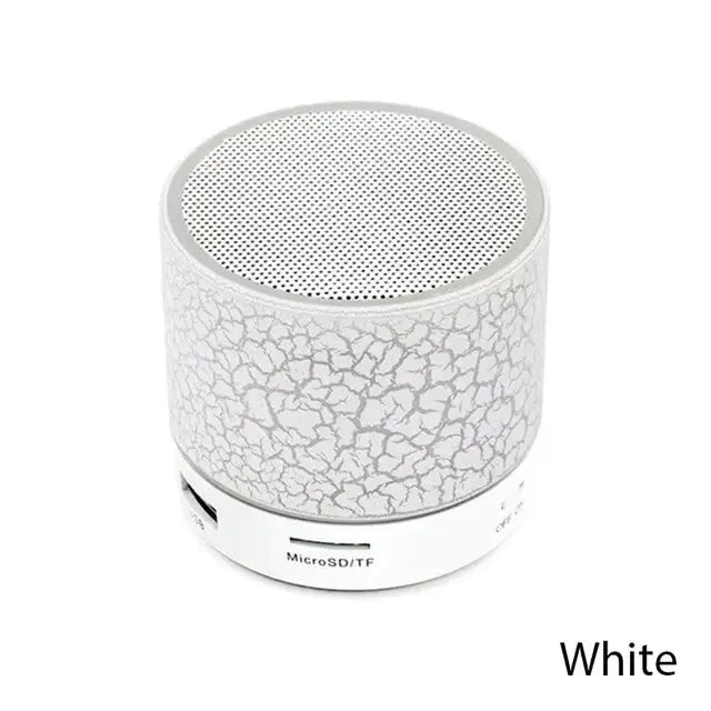 New Mini Portable Car Audio A9 Dazzling Crack LED Wireless Bluetooth Subwoofer Speaker TF Card