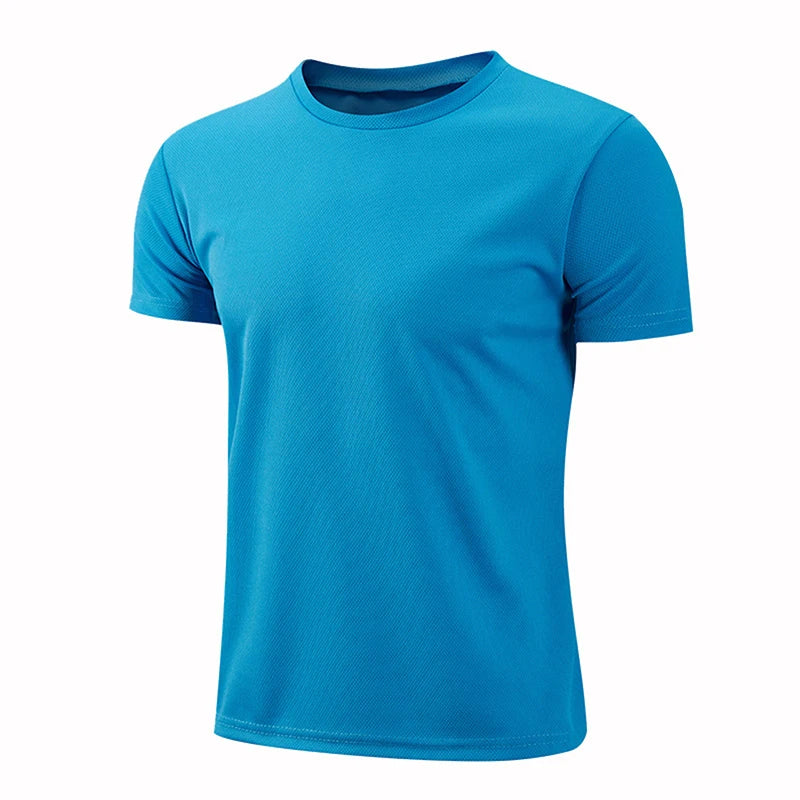 Multicolor Quick Dry Short Sleeve Sport T Shirt Gym Jerseys Fitness Shirt Trainer Running T-Shirt Men's Breathable Sportswear