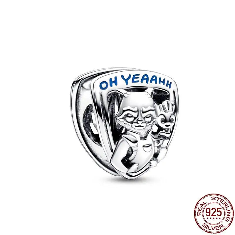 New Charm plata de ley 925 Silver Disney Star Warsries Mandalorian Helmet Charm Bead Fit Original brand bracelet Birthday Gift