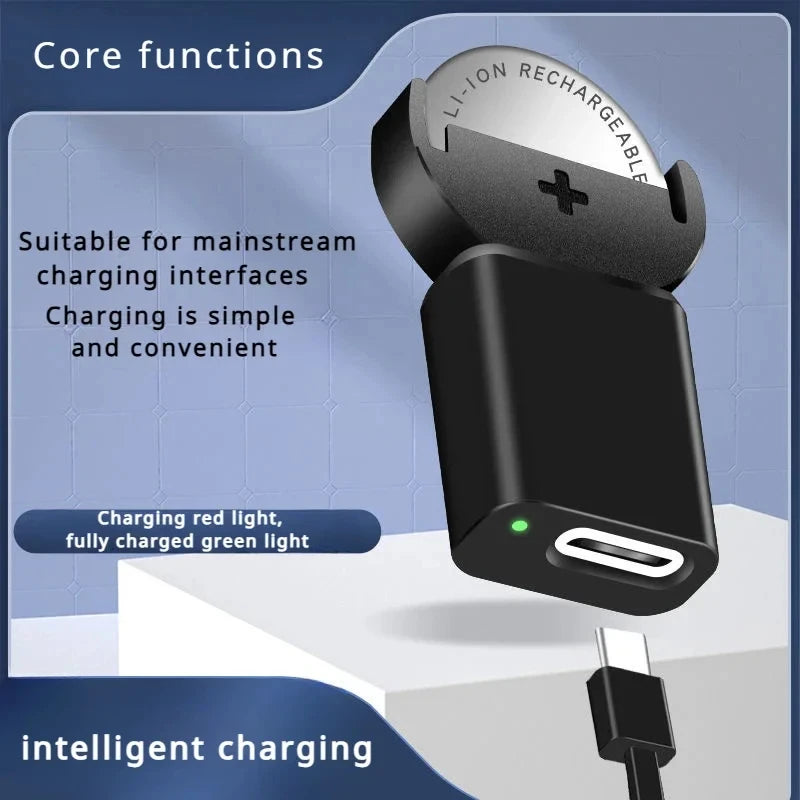 Type-c Lithium Coin Charger Widely Charging for LIR2032,LIR1632,LIR2025,LIR2016,LIR2032H Batteries Long-Lasting