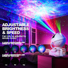 Astronaut Starry Sky Projection Light Full of Stars Ambient Light Spaceman Laser Nebula Water Ripple Bedroom Projection Light