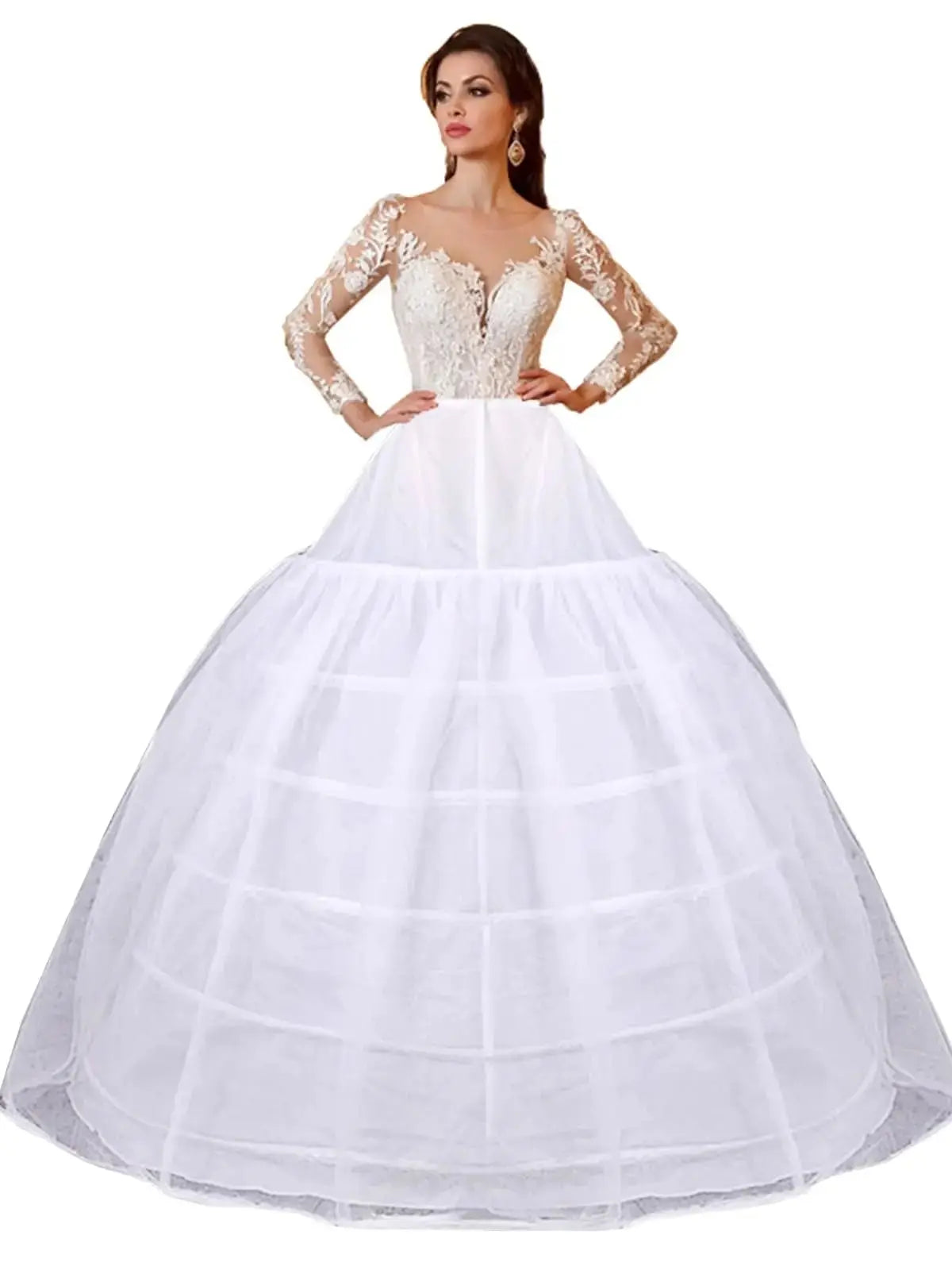 Bridal Wedding Petticoat Underskirt Ball Gown Crinoline Slip Underskirt Bridae Prom Dress Petticoats