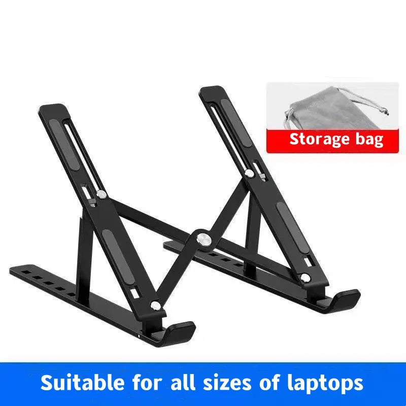 Aluminum Alloy Laptop Stand Portable Notebook Holder Foldable Computer Bracket Up to 17Inch Adjustable Accessories 2023 Hot Sale