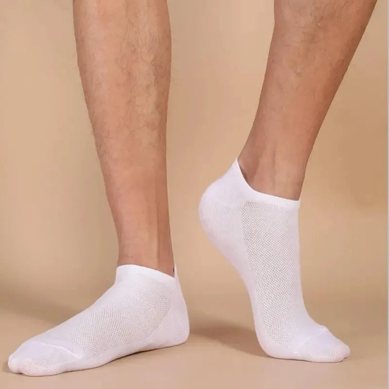 5/10/20/30 Pairs Women/Men Boat Socks Invisible Low Cut Silicone Summer No-show Ankle Socks Solid Color Casual Breathable