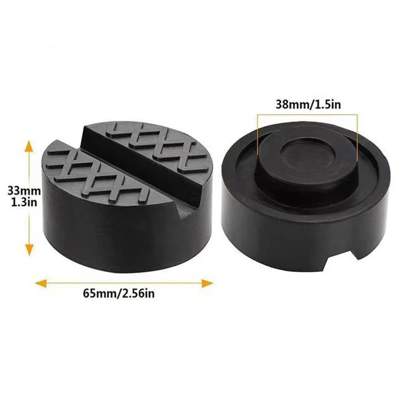 Car Jacks Hydraulic Lift Rubber Wheel Dolly Anti-slip Rail Adapter Support Block For Bridge Mechanic's Workshop Tools Kit Pads