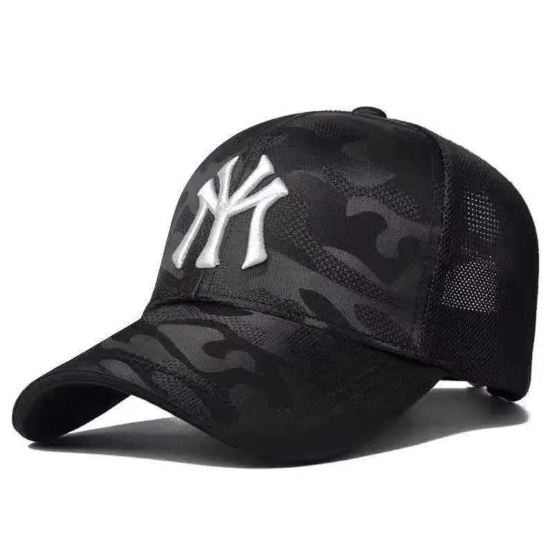 Fashion Letter Embroidery Camouflage Baseball Hats Spring and Autumn Outdoor Adjustable Casual Hats Sunscreen Hat