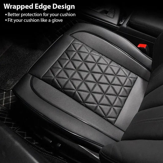 New Front Car Seat Cover PU Leather Cars Seat Cushion Automobiles Seat Protector Universal Car Chair Pad Mat Auto Accessories