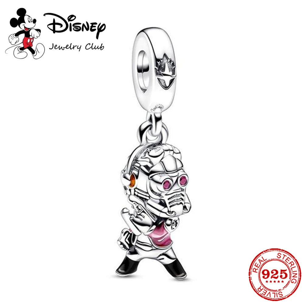 Disney Minnie Mouse Rocket Raccoon Charms Pendant Fit Pandora Charms Silver 925 Original Bracelet Beads Charm for Jewelry Gift