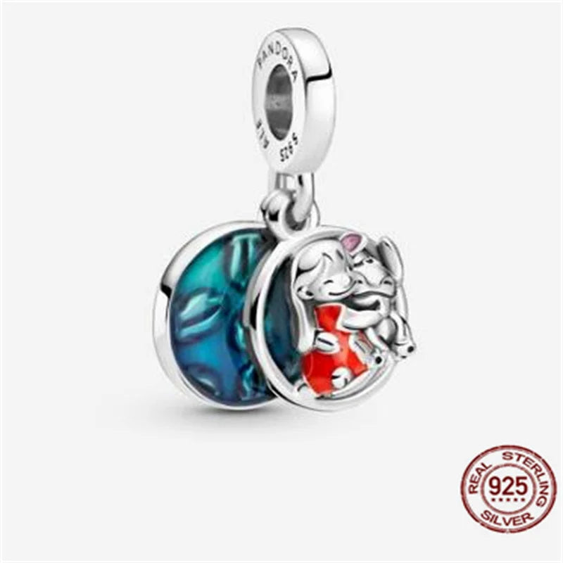 New 100% 925 Silver  Princess, Marvel Charm Beaded Women's Jewelry Suitable for PanDuoduo Bracelets DIY Exquisite Gifts