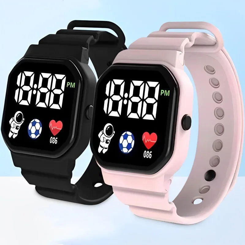 Smart Watch Children Digital Wristwatch for Boy Girl Silicone Strap Sport Fitness LED Electronic Watch Health Monitoring Watches