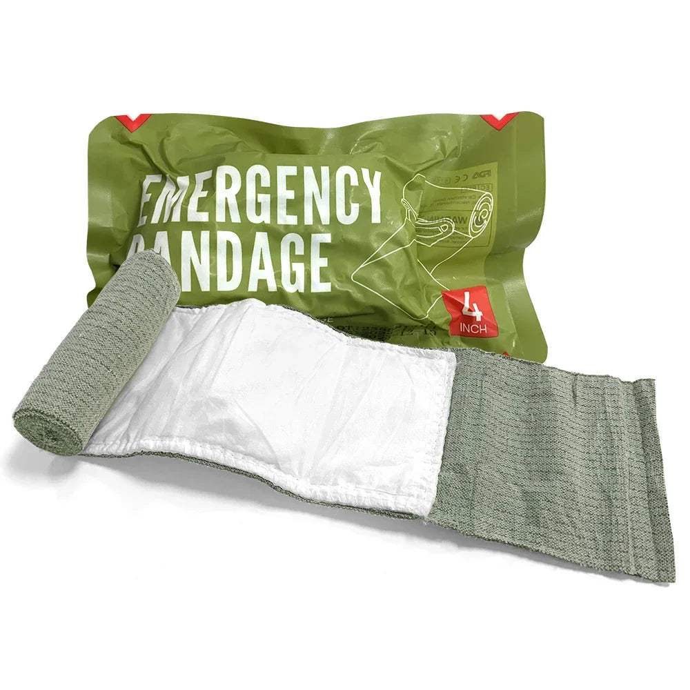 CARBOU 4/6in Israeli Bandage Wound Dressing Emergency Bandage Combat Compression Tactical First Aid IFAK Trauma Medical